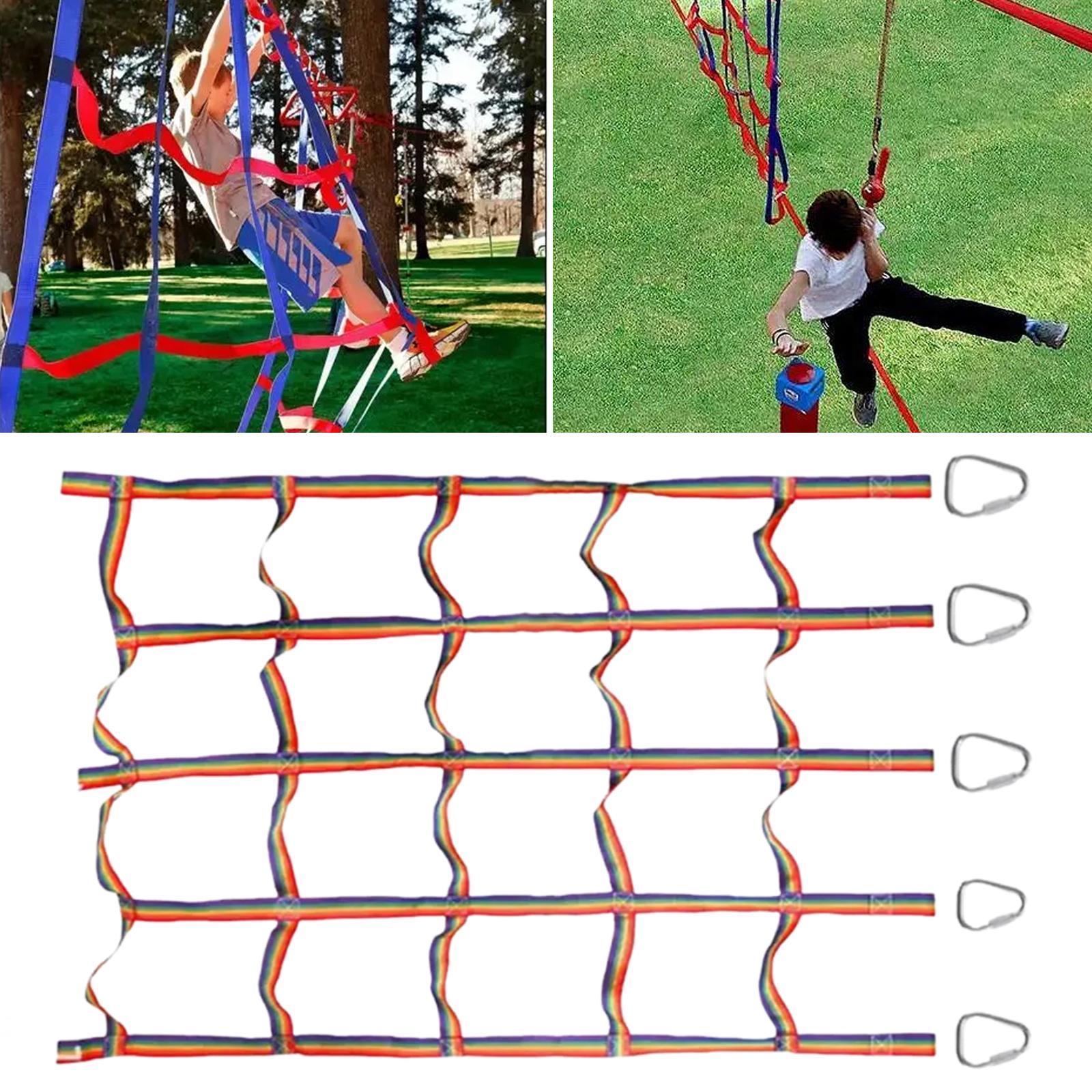 Kids Climbing Net Rainbow Rope - огляд і ціна Rope Climb