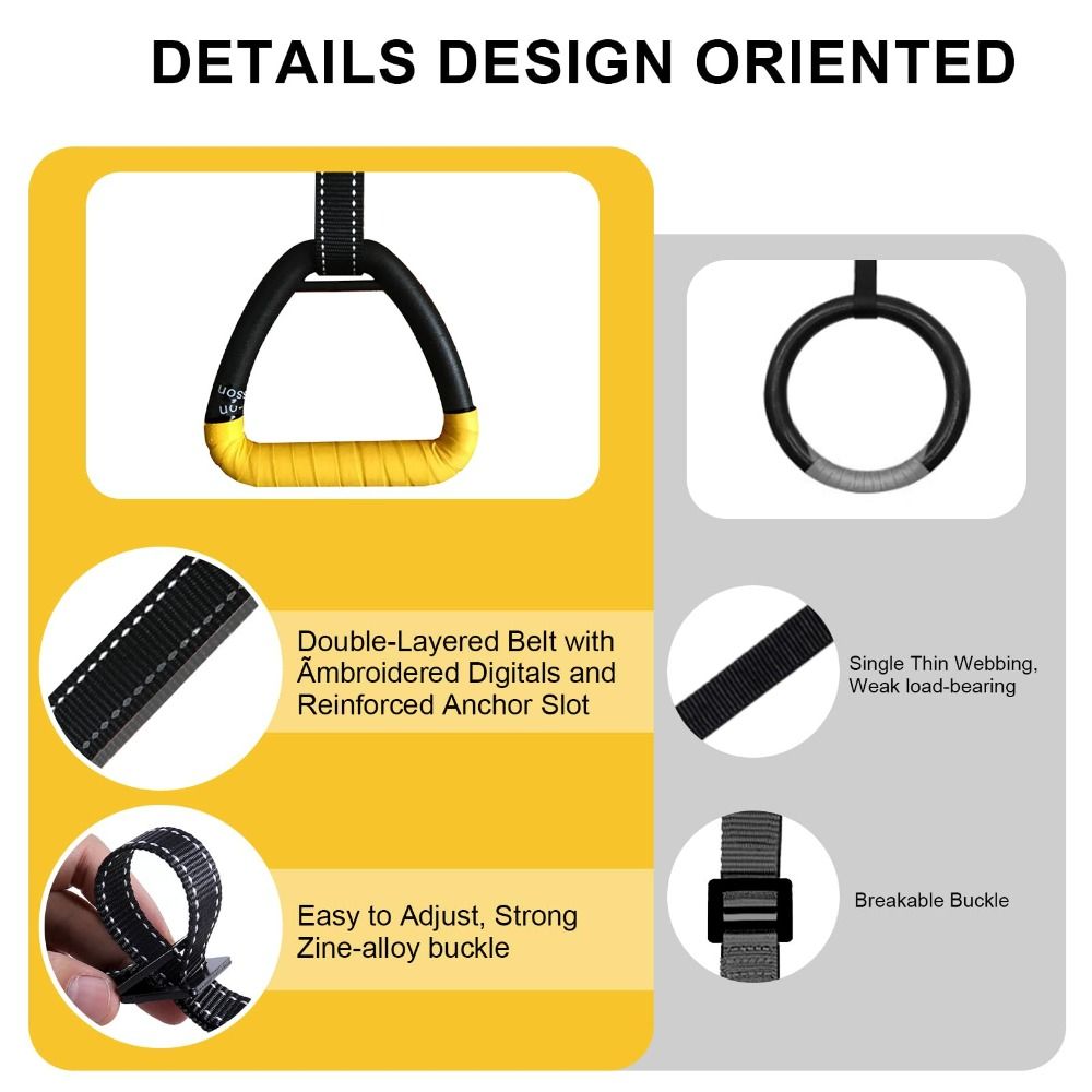 1 Pair Premium No-Punch Gymnas - огляд і ціна Gymnastic Ring