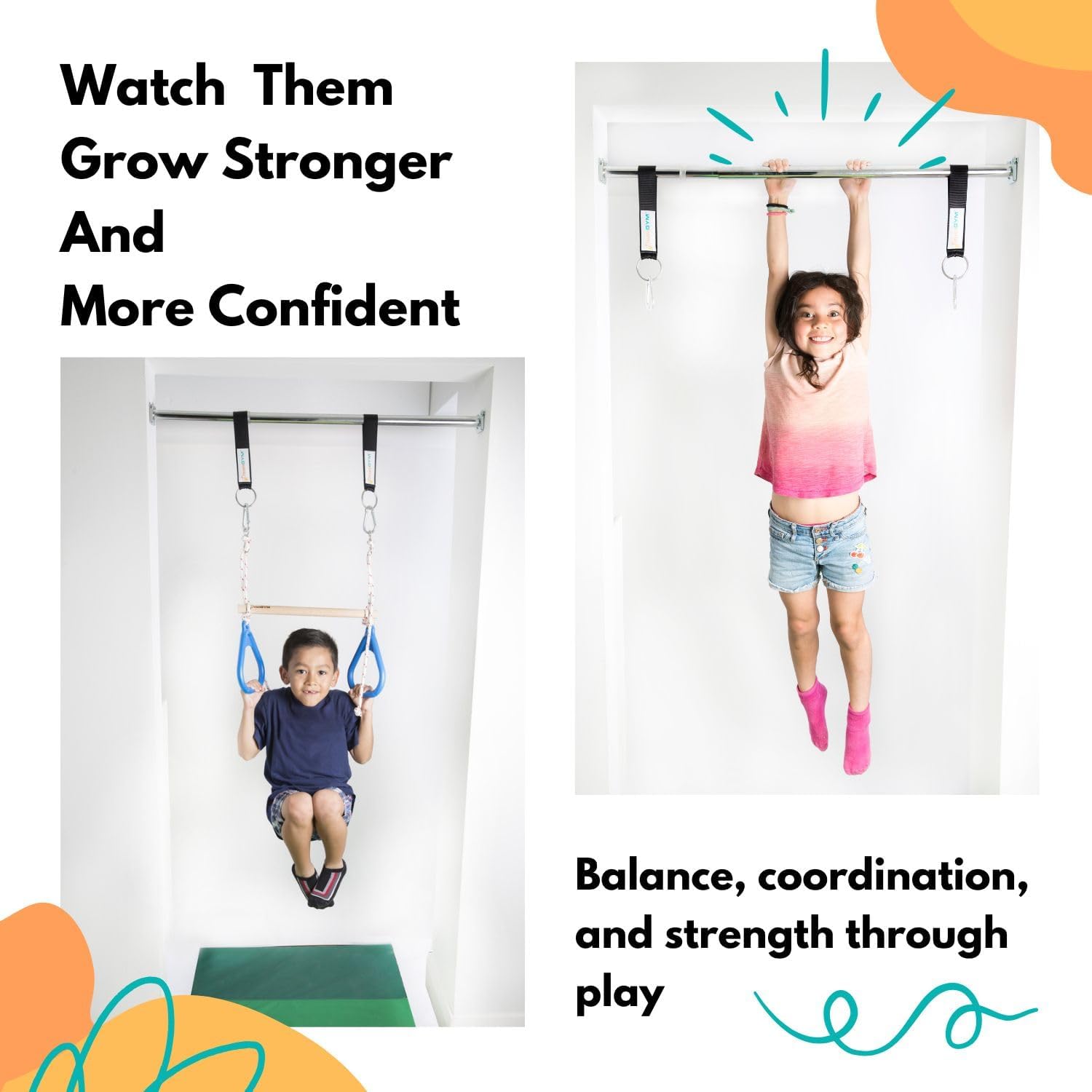Kids Indoor Doorway Swing Set  - огляд і ціна Gymnastic Ring