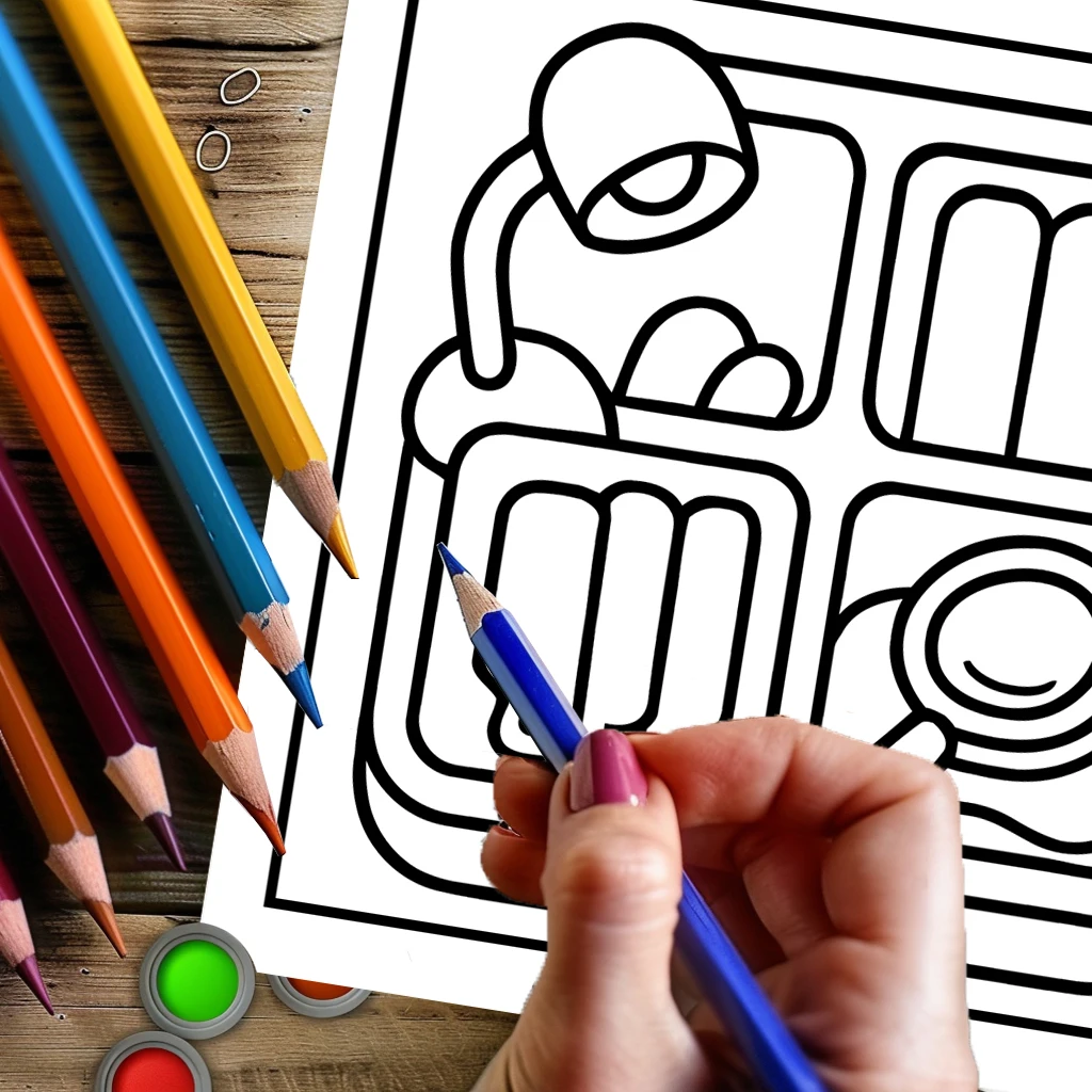 Book Lovers Coloring Book for  - огляд і ціна Chalk Bag
