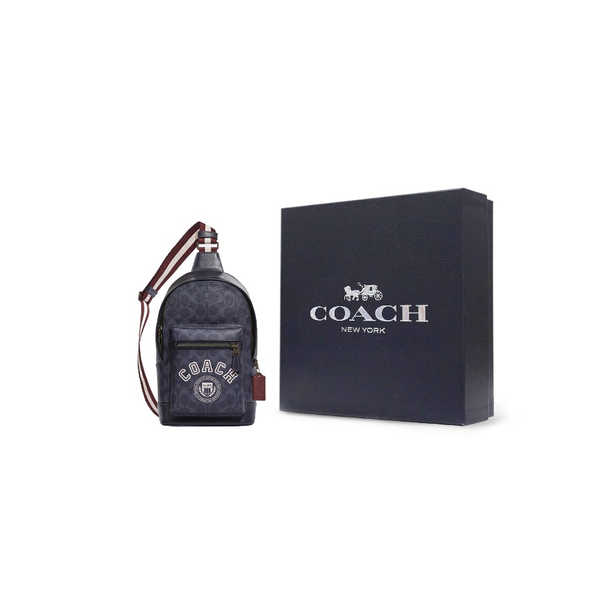 COACH West Coated Canvas With  - огляд і ціна Chalk Bag