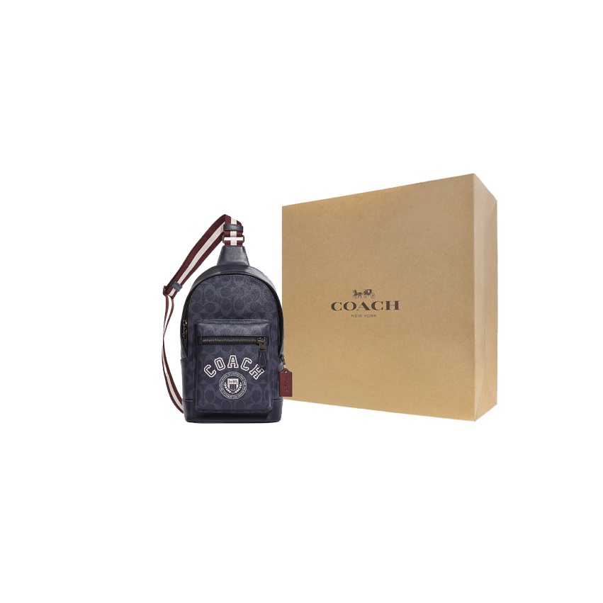 COACH West Coated Canvas With  - огляд і ціна Chalk Bag
