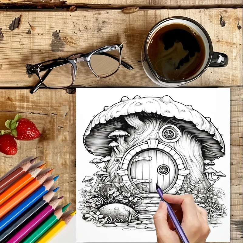 Coloring Book Fairy Door for A - огляд і ціна Chalk Bag