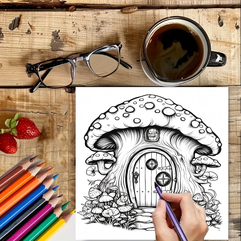 Coloring Book Fairy Door for A - огляд і ціна Chalk Bag