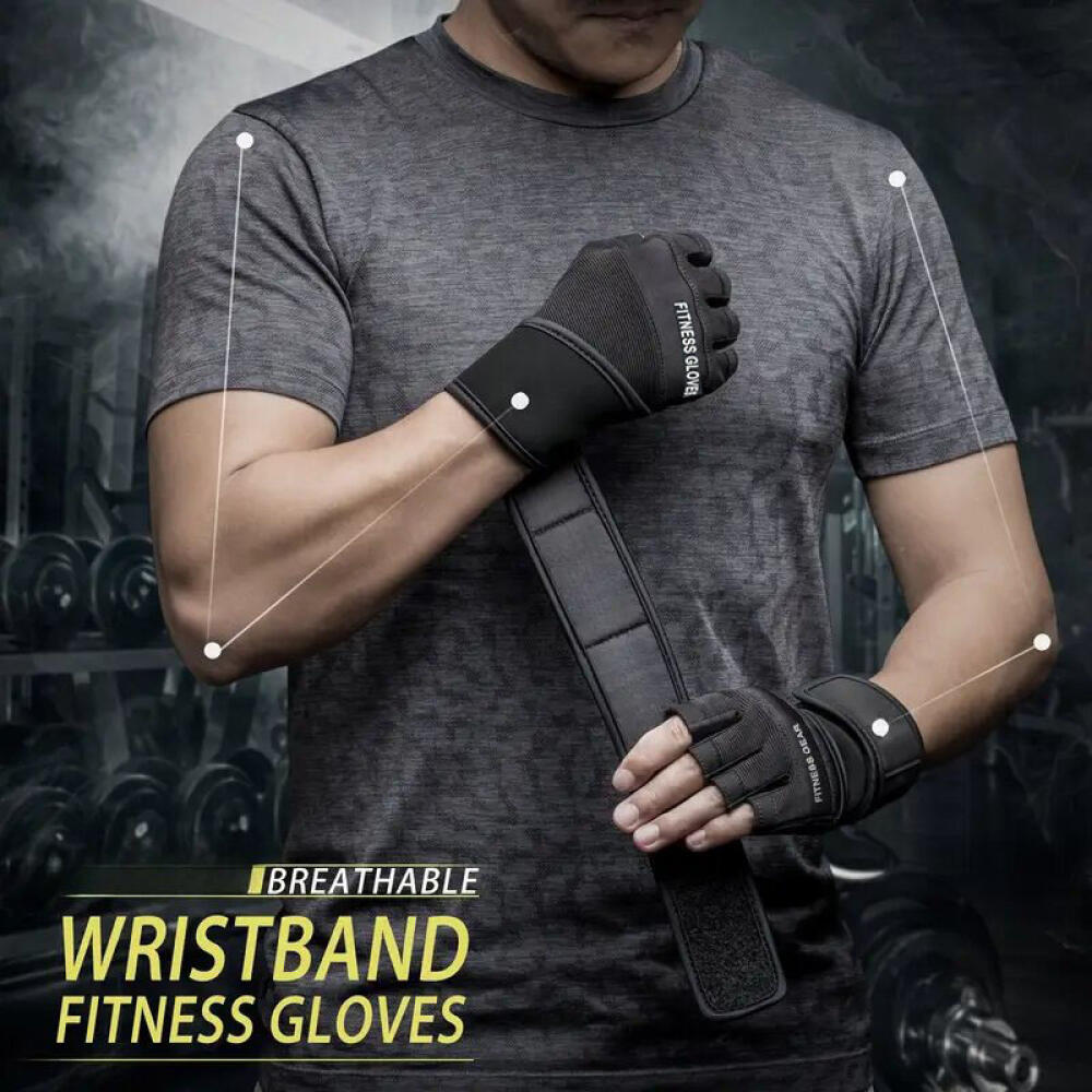 Half Finger Gym Gloves Wear Re - огляд і ціна Weightlifting Gloves