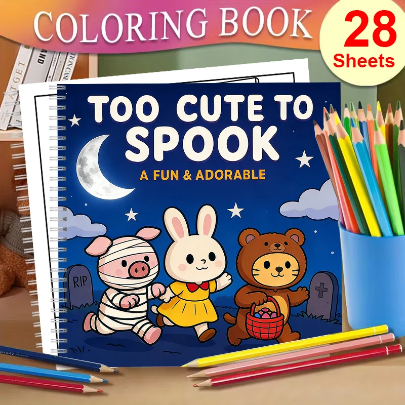 Too Cute to Spook Coloring Boo - огляд і ціна Chalk Bag