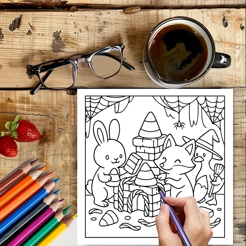 Too Cute to Spook Coloring Boo - огляд і ціна Chalk Bag