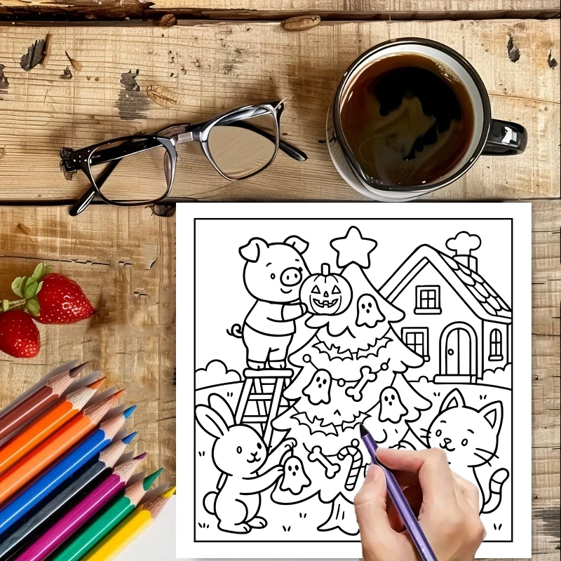 Too Cute to Spook Coloring Boo - огляд і ціна Chalk Bag