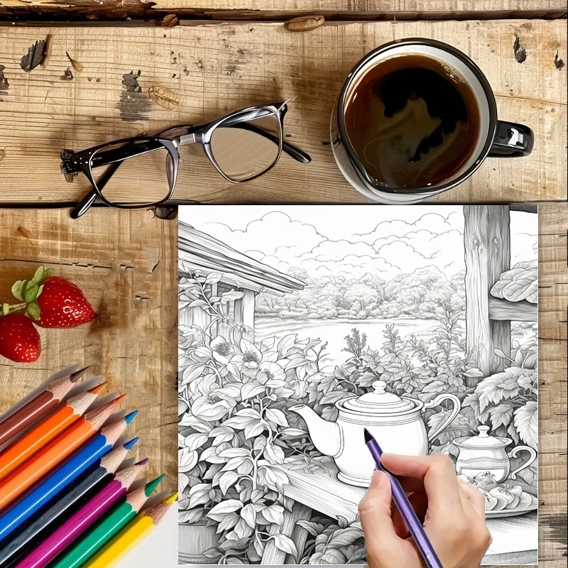 Tea In The Gardens Coloring Bo - огляд і ціна Chalk Bag
